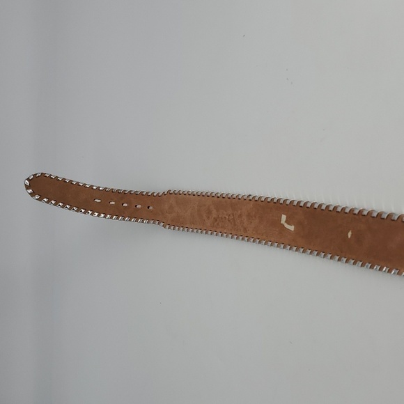 Ginger Proper Two Blondes Leather Belt 34W - Picture 8 of 10